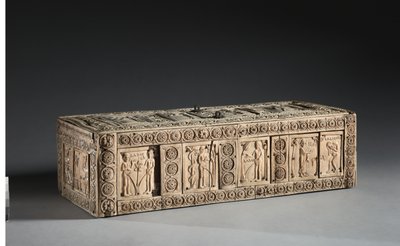 Ivory Box se scénami Adama a Evy, 1000-1100s od Byzantine School