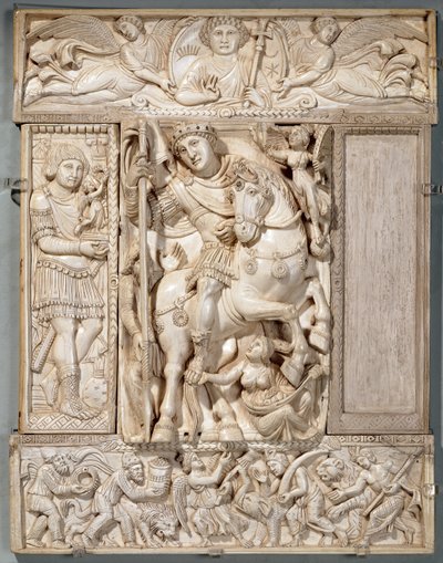 Císař triumfální, známý jako Barberini Ivory, 500-550 našeho letopočtu od Byzantine School