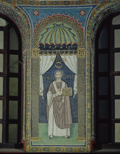 Ursicino, biskup z Ravenny (mozaika) od Byzantine School