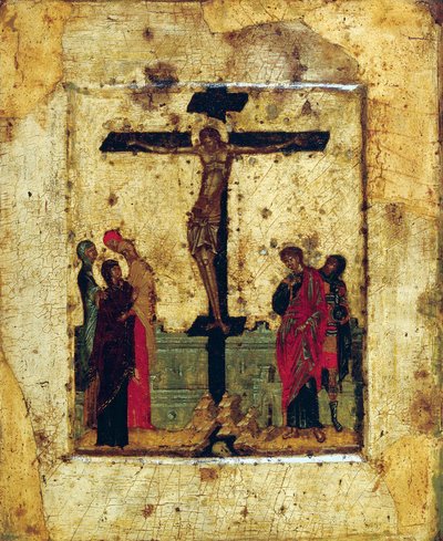 Ukřižování, konec 14. století. od Byzantine icon.