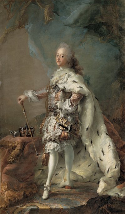 Portrét Frederika V. v rouchu pomazání od C.G. Pilo