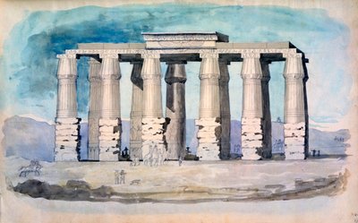 Starověký egyptský chrám, Egypt, 19. století od CH Smith