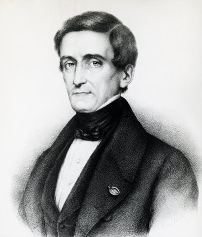 Portrét Pellegrina Rossiho (1787-1848), italského právníka, litografie od J.B. and Brown J. Rowbotham