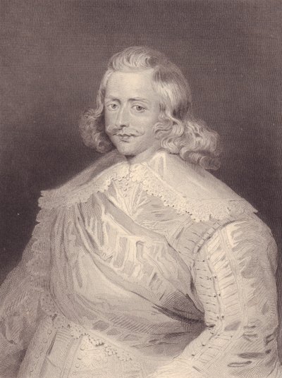 Portrét španělského kardinála a generála Ferdinanda Habsburského (1609-1641), rytina od J.B. and Brown J. Rowbotham