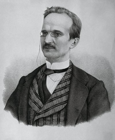 Portrét Urbana Rattazziho (1808-1873), italského politika, litografie od J.B. and Brown J. Rowbotham