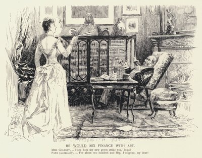 Smíchal by finance s uměním (litho) od C.J. Taylor