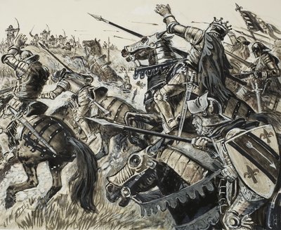Francouzi versus Vlámové v roce 1302 od C.L. Doughty
