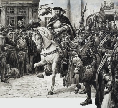 John Dudley, vévoda z Northumberlandu (kvaš na papíře) od C.L. Doughty