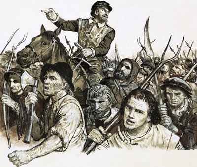 Robert Kett v čele rolnického povstání od C.L. Doughty