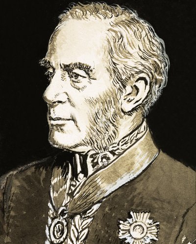 Sir Richard Mayne, ilustrace z knihy "Velcí detektivové od C.L. Doughty