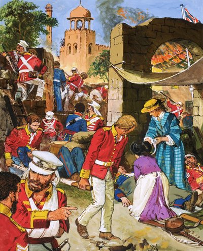 Situace britských sil v Cownpore se den ode dne zhoršovala. od C.L. Doughty