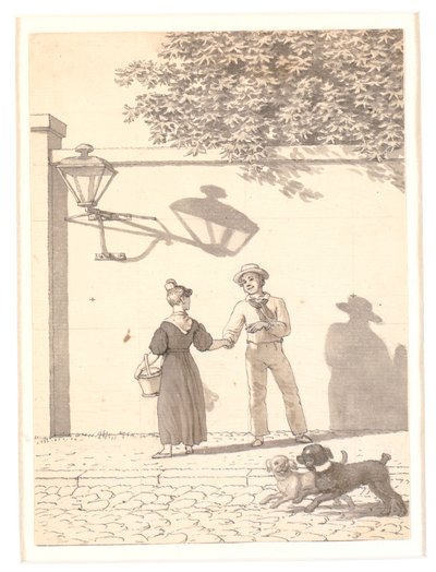 Námořník opouští svou dívku od Christoffer Wilhelm Eckersberg