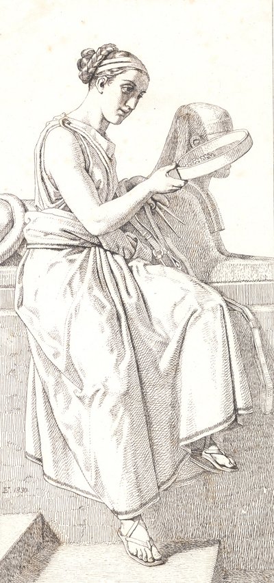 Důvod. Alegorická postava od Christoffer Wilhelm Eckersberg