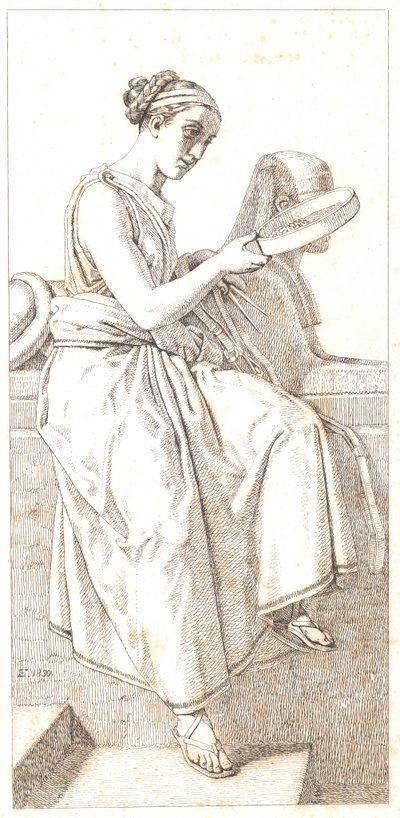 Důvod. Alegorická postava od Christoffer Wilhelm Eckersberg