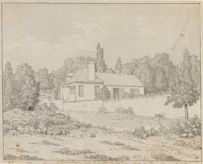 Dům Jeana Jacquese Rousseaua v palácové zahradě v Ermenonville od Christoffer Wilhelm Eckersberg