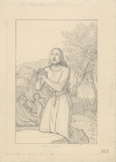Kristus v Getsemanech. od Christoffer Wilhelm Eckersberg