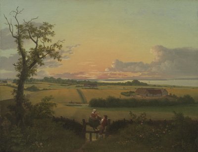 Krajina se stilem. Ostrov Møn od Christoffer Wilhelm Eckersberg