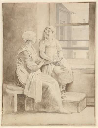 Matka a dcera. Eckersbergova hostitelka v Paříži od Christoffer Wilhelm Eckersberg