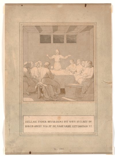 Večeře od Christoffer Wilhelm Eckersberg