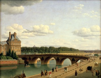 „Paříž, pohled na Pont Royal, Quai Voltaire“, 1812. od Christoffer Wilhelm Eckersberg