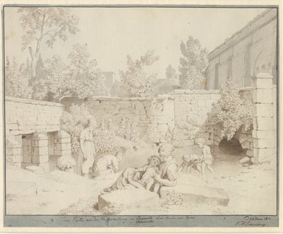 Lot u římského akvaduktu v Arcueil v Paříži od Christoffer Wilhelm Eckersberg