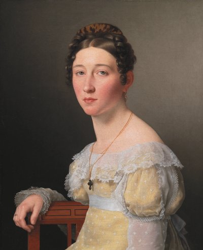 Portrét Emilie Henriette Massmann, zasnoubená od Frederika Wilhelma Caspara von Benzon od Christoffer Wilhelm Eckersberg