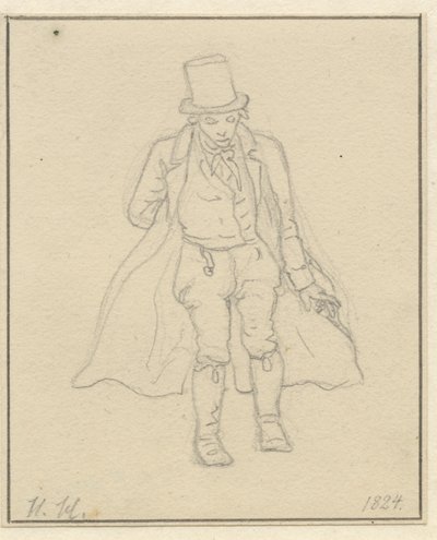 Portrétní malíř Hans Hansen, plné postavy od Christoffer Wilhelm Eckersberg