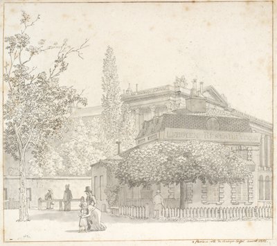 Restaurace Ledoyen prodává Place de la Concorde nær Champs-Élysées, Paříž od Christoffer Wilhelm Eckersberg