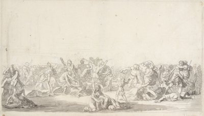 Sabinerindernes Rov od Christoffer Wilhelm Eckersberg