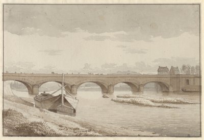 Seinský most v Neuilly, Paříž, 13. května 1812 od Christoffer Wilhelm Eckersberg