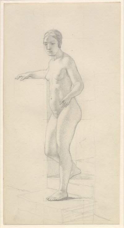 Stojící ženský model od Christoffer Wilhelm Eckersberg