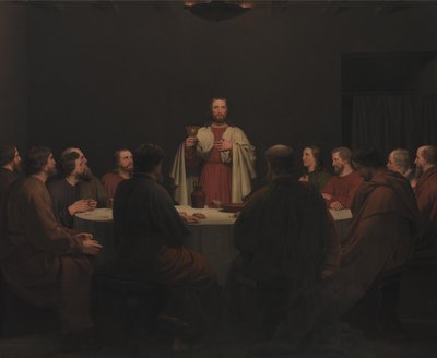 Poslední večeře. Oltářní obraz od Christoffer Wilhelm Eckersberg