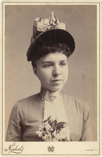 Portrét ženy, 80.-90. léta 19. století (fotografie) od C.W. Nichols