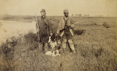 End of Duck Season, Turks Island, Kalifornie, 1885 (stříbrný tisk alba) od C. A. Plummer