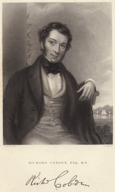 Richard Cobden, Esquire, MP (rytina) od C. A. du Val and Co.