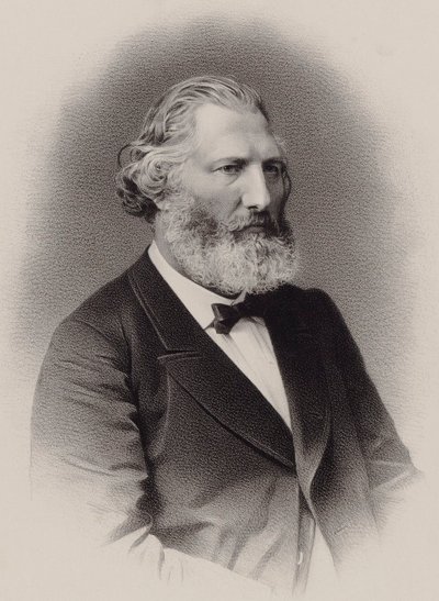 Portrét skladatele Augusta Françoise Morela 1809-1881, cca 1860. od C. Bornemann
