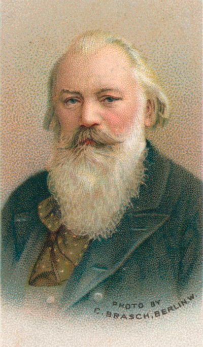 Johannes Brahms 1833-1897 byl německý skladatel a pianista, 1911 od C Brasch