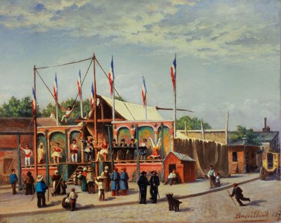 Markýza zápasníka Duboise, boulevard de la Villette od C. Bussilliet