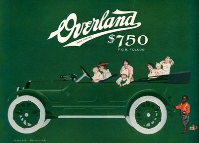 Willys-Overland-lehden mainos od C. Coles Phillips