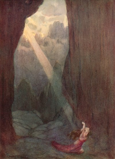 Přes údolí (barva lito) od C. Dudley (after) Tennant