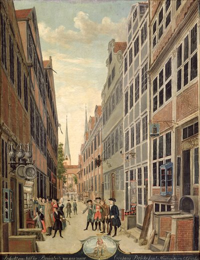 Brandstweite v Hamburku, 1775 od C. F. Feldt