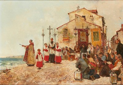 Blessing the Catch (olej na plátně) od C. Gonzalez