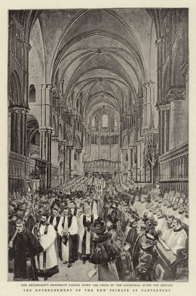 Intronizace nového primáta v Canterbury od C. Hentschell