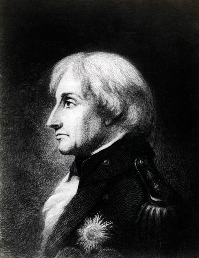 Lord Nelson v Merton House na začátku září 1805, 19. století od C John M Whichelo