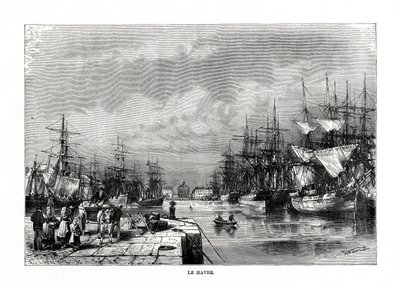 Le Havre, Normandie, severní Francie, 1879 od C. Laplante