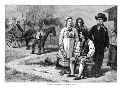 Typy a kostýmy ve Finsku, 1879 od C. Laplante