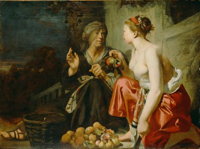 Vertumnus a Pomona od Caesar van Everdingen