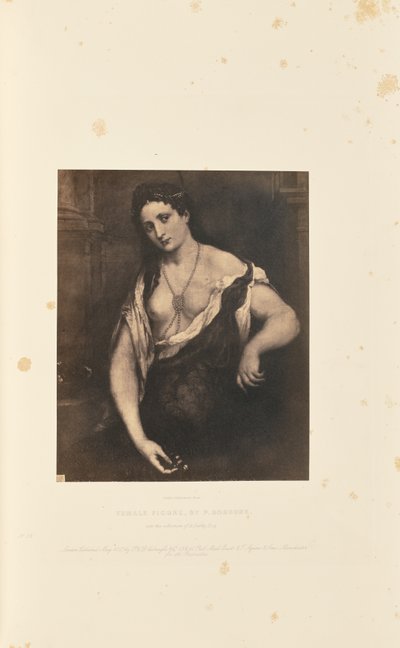 Ženská postava, autor: P. Bordone od Caldesi and Montecchi