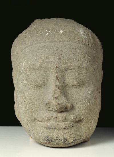 Hlava Buddhy se zavřenýma očima, Angkor od Cambodian School