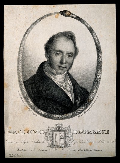 Gaudenzio de Pagave. Litografie C. Gandolfiho. od Camilla Guiscardi